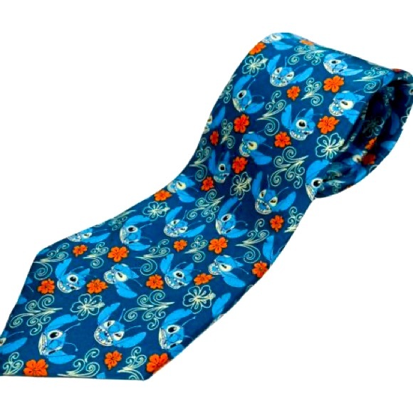 LILO & STITCH HAWAIIAN BUSINESS TIE (DISNEY RARE) - Picture 2 of 2
